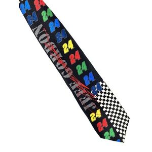 VTG Jeff Gordon Neck Tie Men 1998 Nascar Racing RM Sport Checkered Flag